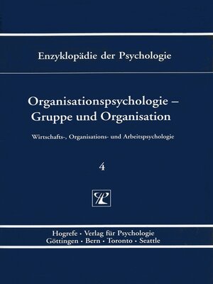 cover image of Organisationspsychologie – Gruppe und Organisation